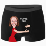 Miniatura di Boxer con la frase "TUTTO MIO" e foto personalizzata