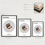 Miniatura di Poster con Testo della Canzone Spotify a Spirale e Foto personalizzata