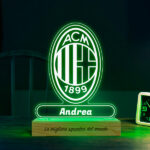 Miniatura di Lampada a Scudo AC Milan personalizzata