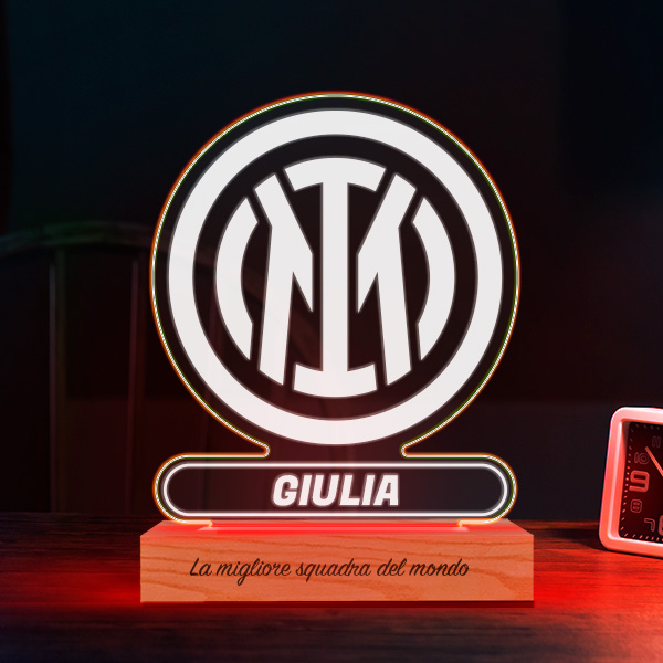 Lampada a Scudo Inter de Milán personalizzata