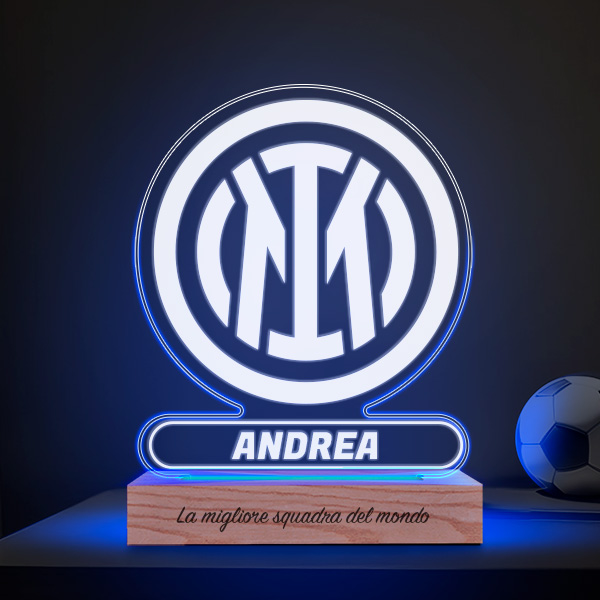 Lampada a Scudo Inter de Milán personalizzata