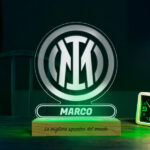 Miniatura di Lampada a Scudo Inter de Milán personalizzata