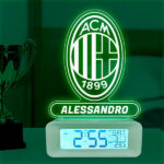 Miniatura di Sveglia con Luce a Scudo AC Milan personalizzata