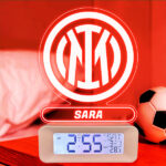 Miniatura di Sveglia con Luce a Scudo Inter de Milán personalizzata