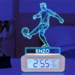 Miniatura di Sveglia con Luce Giocatore di Calcio personalizzato