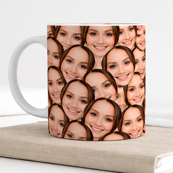 Tazza con Foto personalizzata di volti