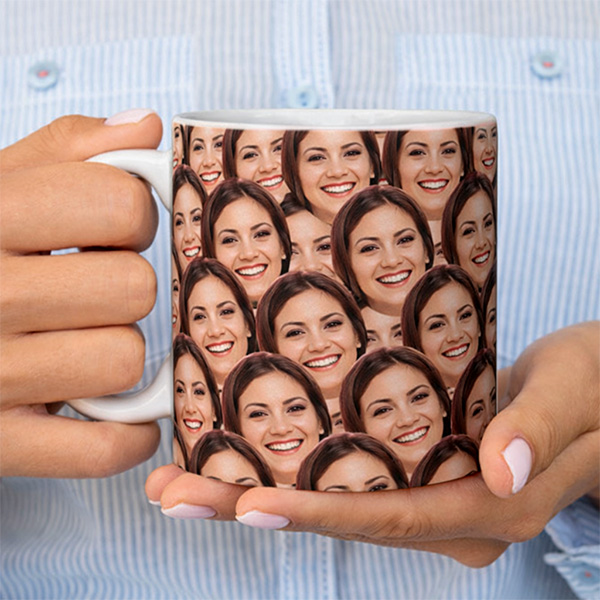 Tazza con Foto personalizzata di volti