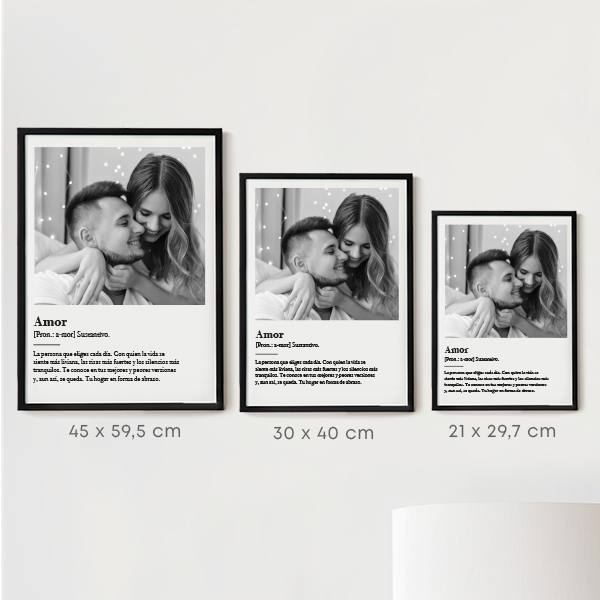 Poster Significato dell’Amore con Foto e Testo Personalizzati