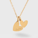 Miniatura di Collana Cuori con Testo personalizzato