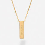 Collana a Blocco con Testo personalizzato Miniatura di Collana a Blocco con Testo personalizzato