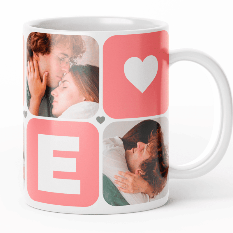 Tazza Love personalizzata con 5 foto