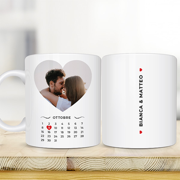 Tazza Calendario personalizzata