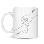 Miniatura di Tazza personalizzata Mani Unite con Nomi