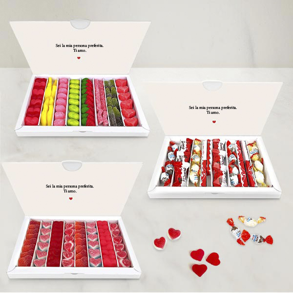 Scatola di Dolci Love personalizzata con Foto e Nome
