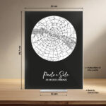 Miniatura di Targa Mappa Stellare personalizzata
