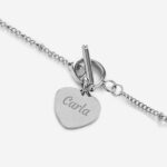Miniatura di Collana Cuore con Anello e Testo personalizzato