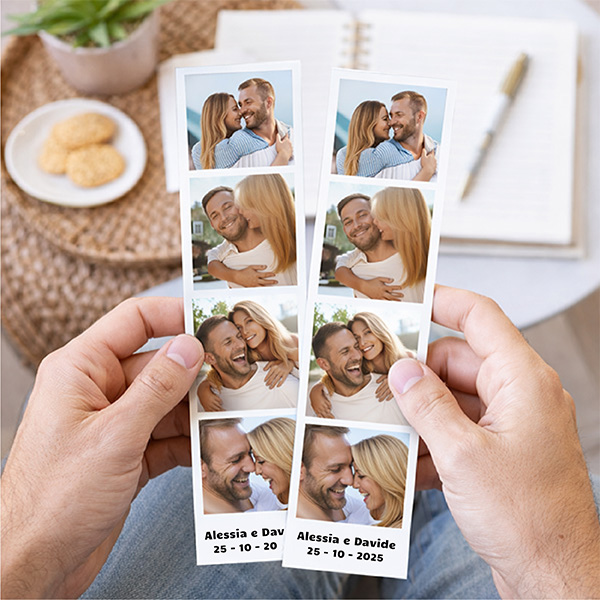 Striscia Fototessera con Nomi e Testo Personalizzato