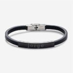 Miniatura di Bracciale da Uomo Semplice con Testo Personalizzato