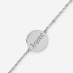 Miniatura di Bracciale da Donna con Ciondolo Rotondo e Testo personalizzato