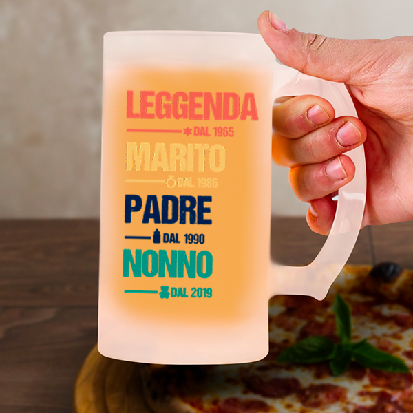 Boccale da Birra Leggenda personalizzato