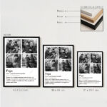 Miniatura di Poster Definizione di Papà in Bianco e Nero con Foto Personalizzate