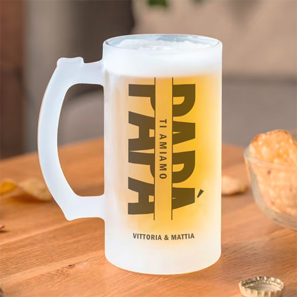 Boccale da Birra Papà personalizzato