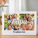 Puzzle Papà con Collage di 4 Foto Personalizzate Miniatura di Puzzle Papà con Collage di 4 Foto Personalizzate