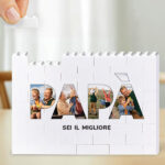 Miniatura di Puzzle Papà con Foto e Testo Personalizzato