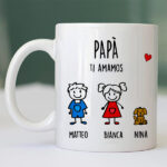 Miniatura di Tazza Pupazzetti con Testo personalizzata