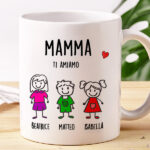 Miniatura di Tazza Pupazzetti con Testo personalizzata