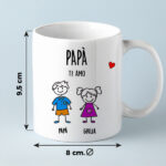 Miniatura di Tazza Pupazzetti con Testo personalizzata