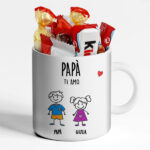 Miniatura di Tazza Pupazzetti con Testo personalizzata