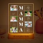 Miniatura di Lampada Mamma con Quattro Foto e Silhouette personalizzata