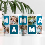 Miniatura di Tazza Mamma Cubi Cuore con Cinque Foto personalizzata