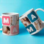 Miniatura di Tazza Mamma Cubi Cuore con Cinque Foto personalizzata