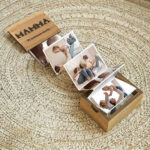 Miniatura di Scatola di Foto a Fisarmonica Mamma Cuori con Testo personalizzata