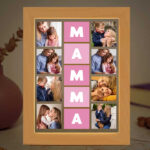 Miniatura di Lampada Cubi Rosa Mamma con Otto Foto personalizzata