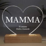 Miniatura di Lampada Mamma a forma di cuore personalizzata