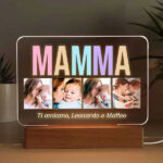 Miniatura di Lampada Mamma multicolore personalizzata