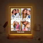 Miniatura di Lampada Mamma Collage con Quattro Foto personalizzata