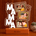Miniatura di Lampada per la Mamma con Cuori e Tre Foto personalizzate
