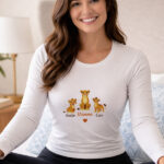 Miniatura di Pigiama Mamma con Leoncini e Nomi Personalizzati