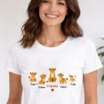 Miniatura di Pigiama Mamma con Leoncini e Nomi Personalizzati