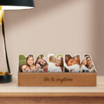 Miniatura di Targa Mamma con Base in Legno e Foto personalizzata