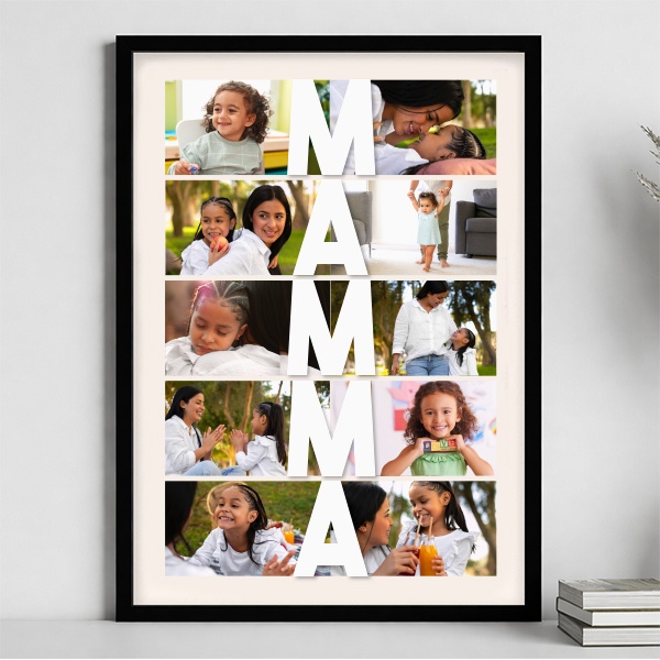 Poster verticale per la Mamma con Foto personalizzate