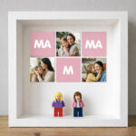 Miniatura di Quadro con Minifigure Lego Mamma con Cuore e Foto personalizzate