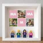 Miniatura di Quadro con Minifigure Lego Mamma con Cuore e Foto personalizzate
