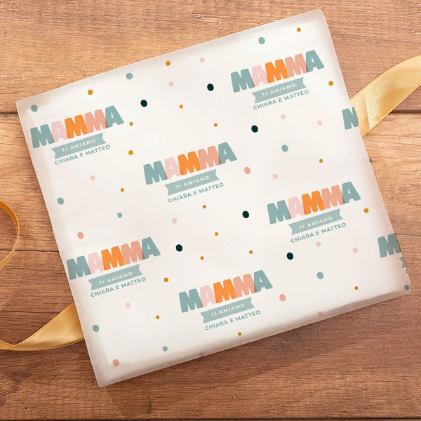 Carta Regalo Mamma Colori con Nome personalizzato