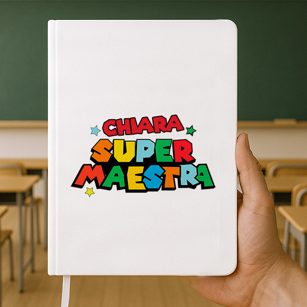 Quaderno Super Insegnante con Nomi Personalizzati