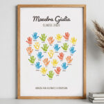 Miniatura di Poster per Insegnanti con Mani e Nomi personalizzati